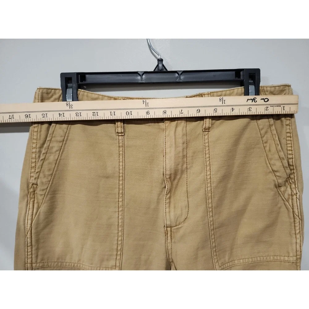 Madewell Cargo Pants Womens 27 Beige High Rise Pockets 100% Cotton Deep Pockets - Picture 7 of 14
